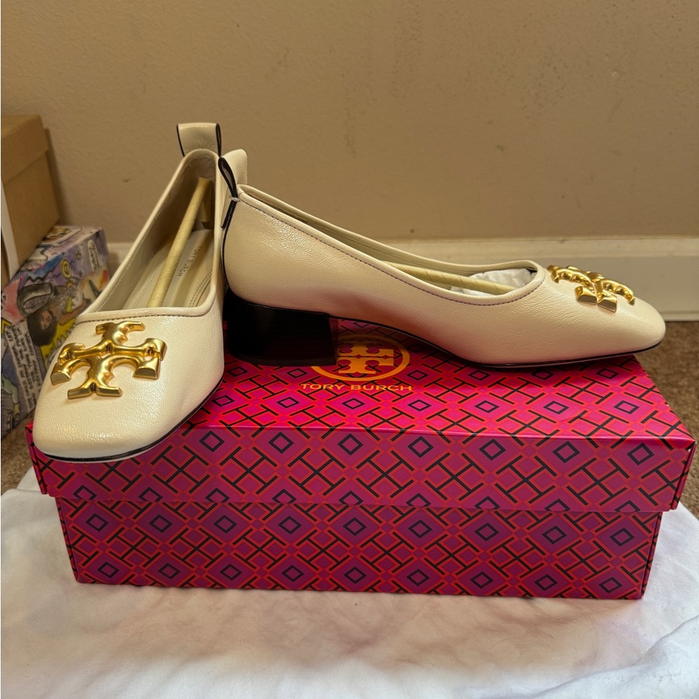 Tory Burch White Leather Women's Shoes NEW